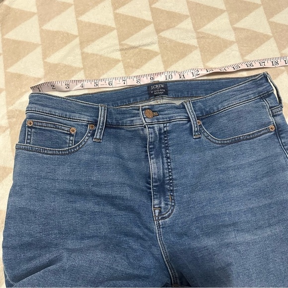 J crew cadet navy 9" mid-rise skinny jean in signature stretch+ - Picture 9 of 9